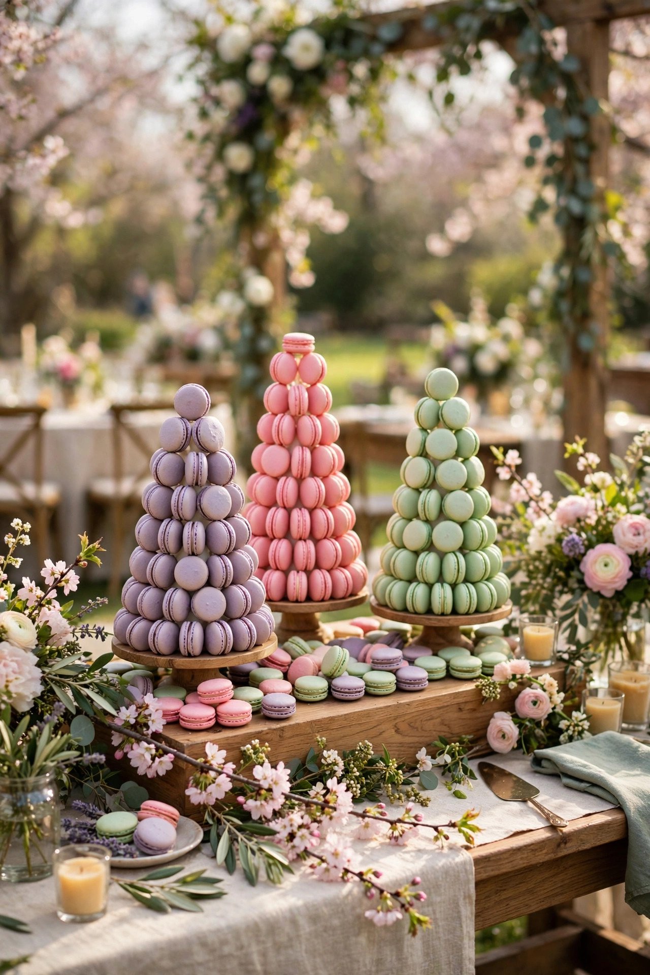 Pastel Macaron Dessert Bar — spring wedding inspiration for a 2027 celebration