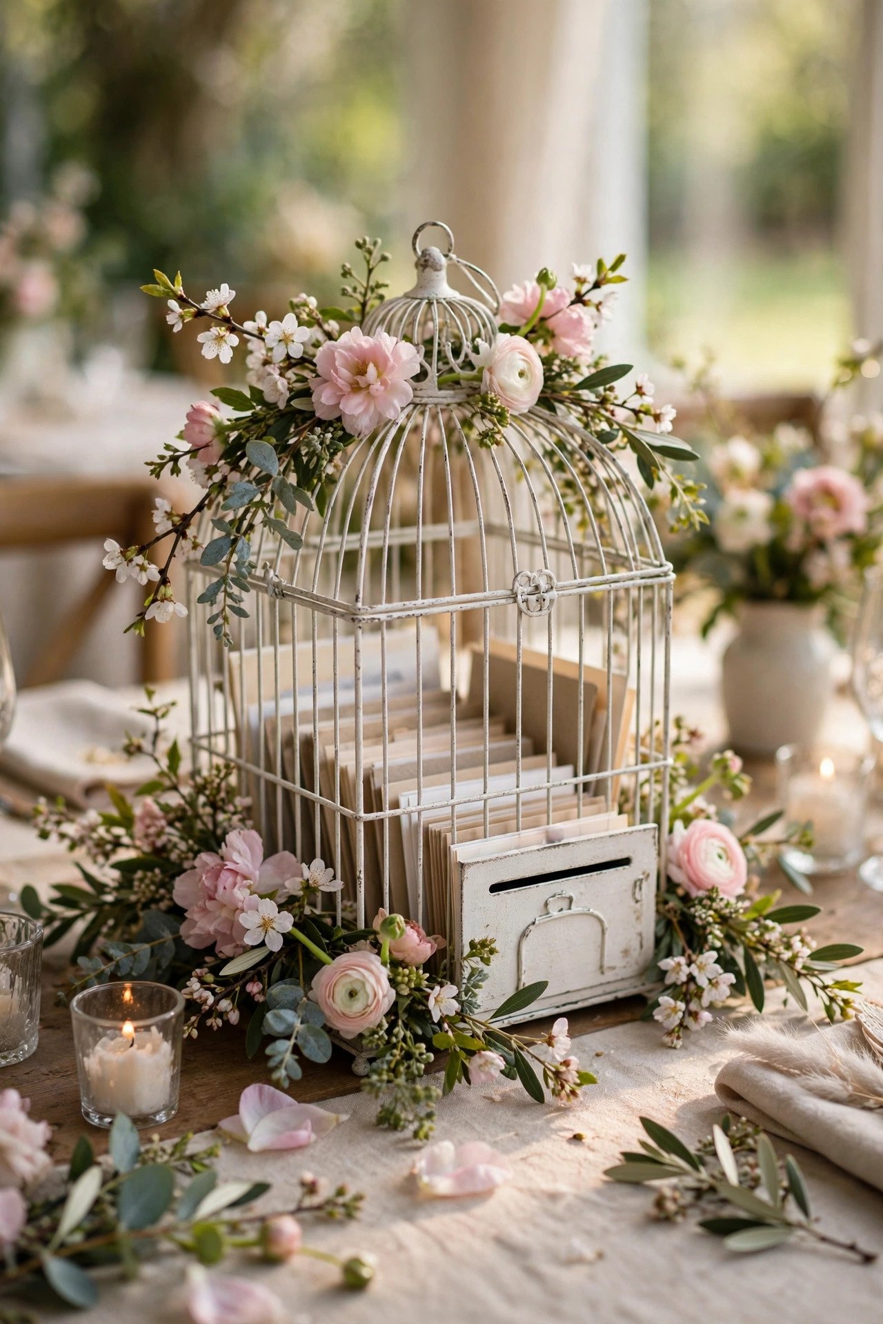 Birdcage Card Box — spring wedding inspiration for a 2027 celebration