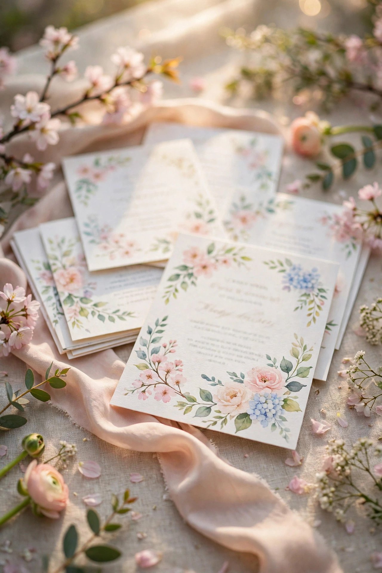 Watercolor Invitations — spring wedding inspiration for a 2027 celebration