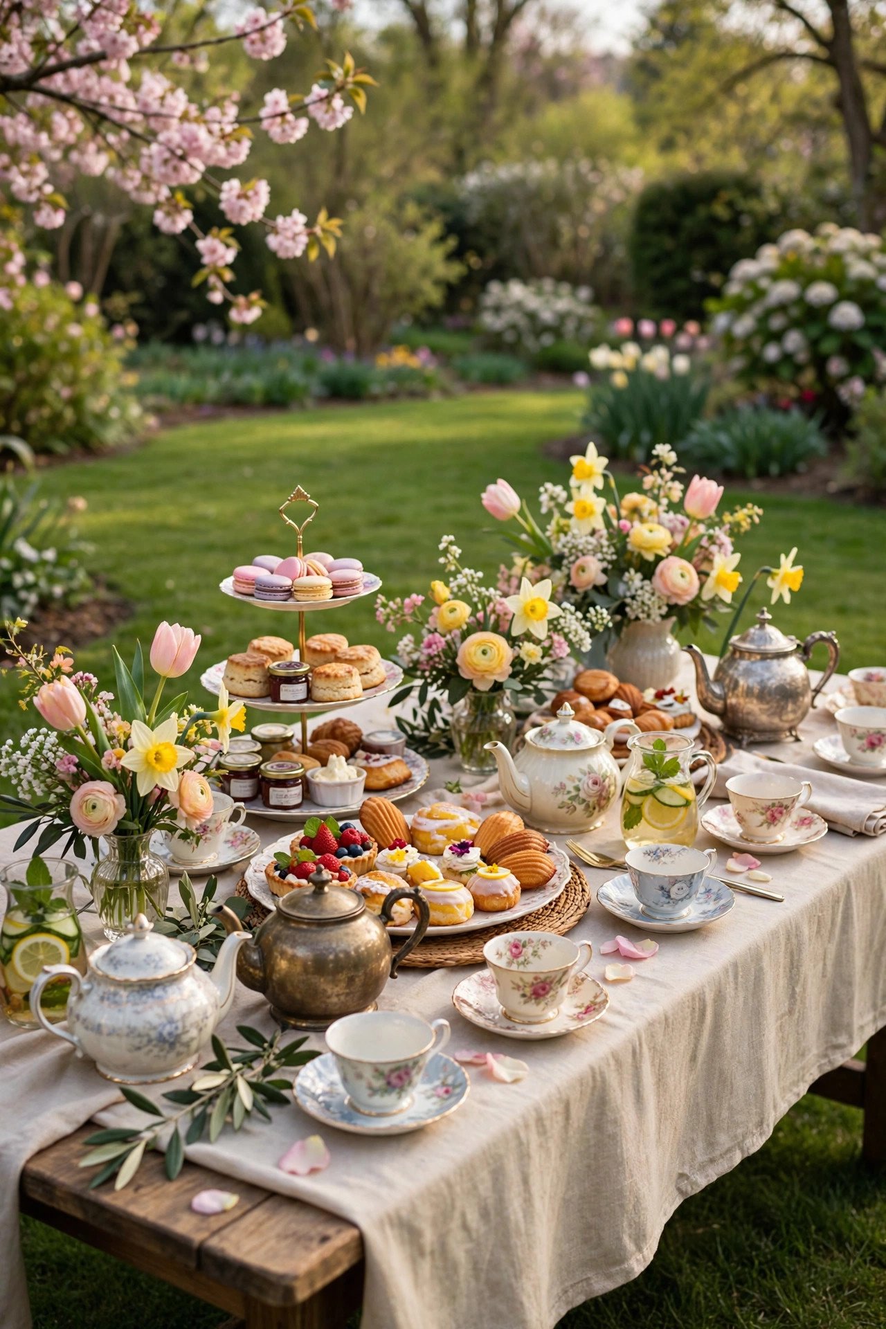 Tea Party Cocktail Hour — spring wedding inspiration for a 2027 celebration