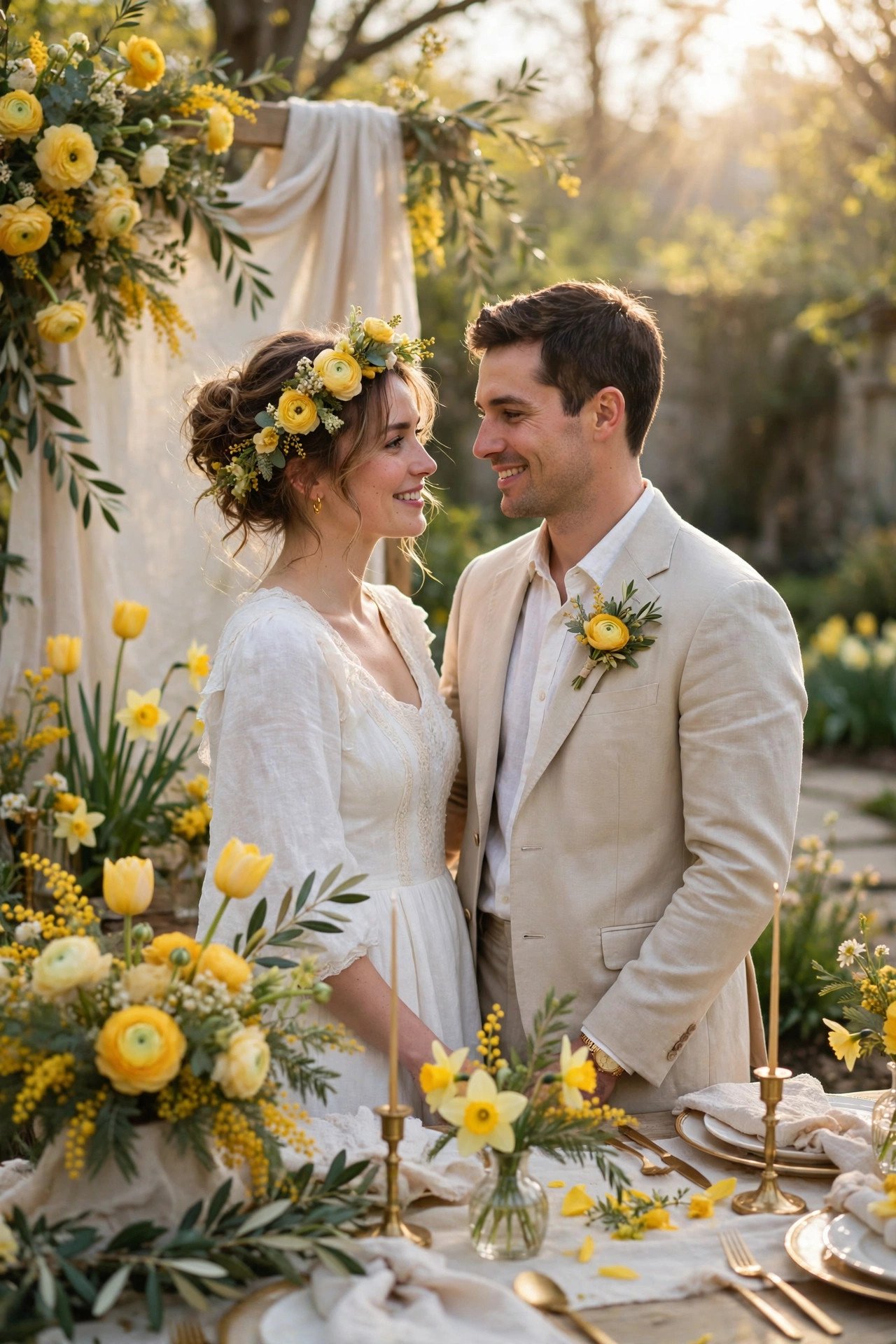 Soft Yellow Palette — spring wedding inspiration for a 2027 celebration
