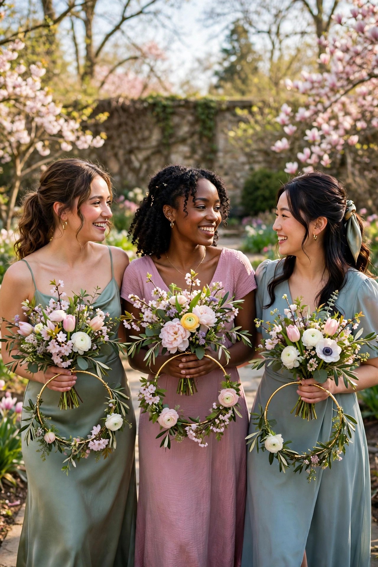 Floral Hoop Bouquets — spring wedding inspiration for a 2027 celebration