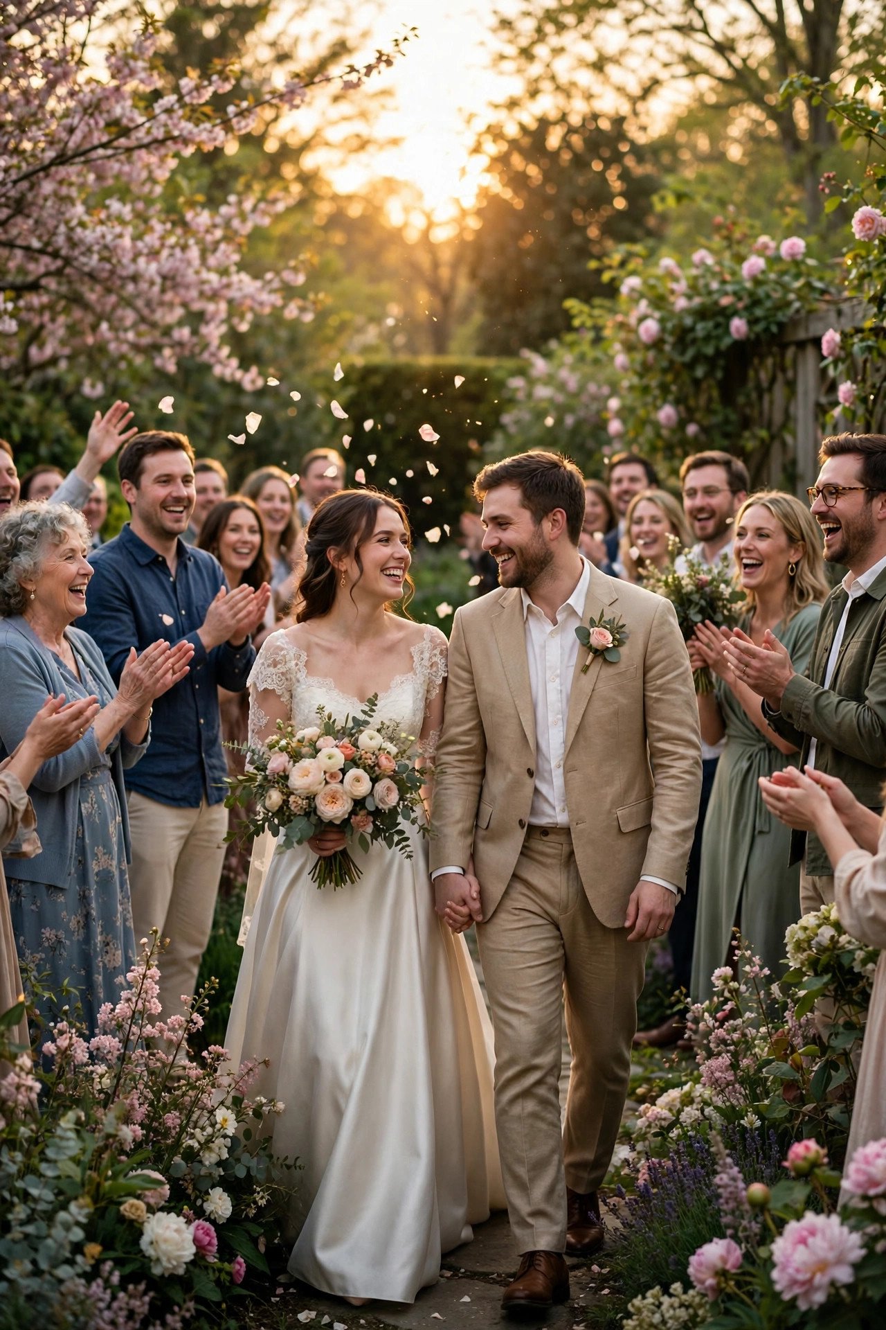 Golden Hour Garden Send-Off — spring wedding inspiration for a 2027 celebration