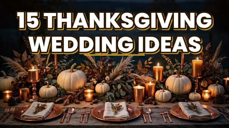 15 Thanksgiving Wedding Ideas (2027)