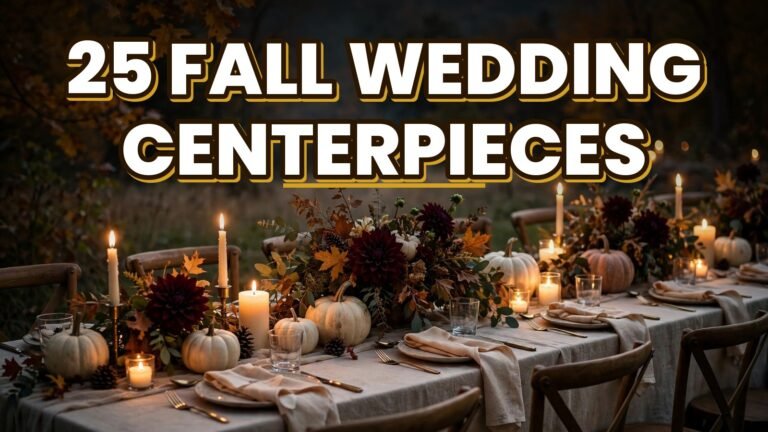25 Fall Wedding Centerpieces (2027)