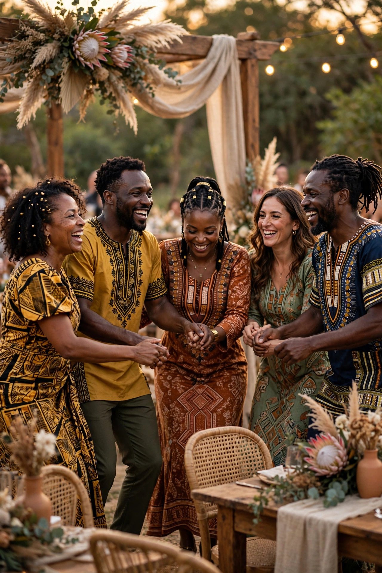 Wedding guests dancing to Jerusalema – Master KG featuring Nomcebo Zikode at a reception