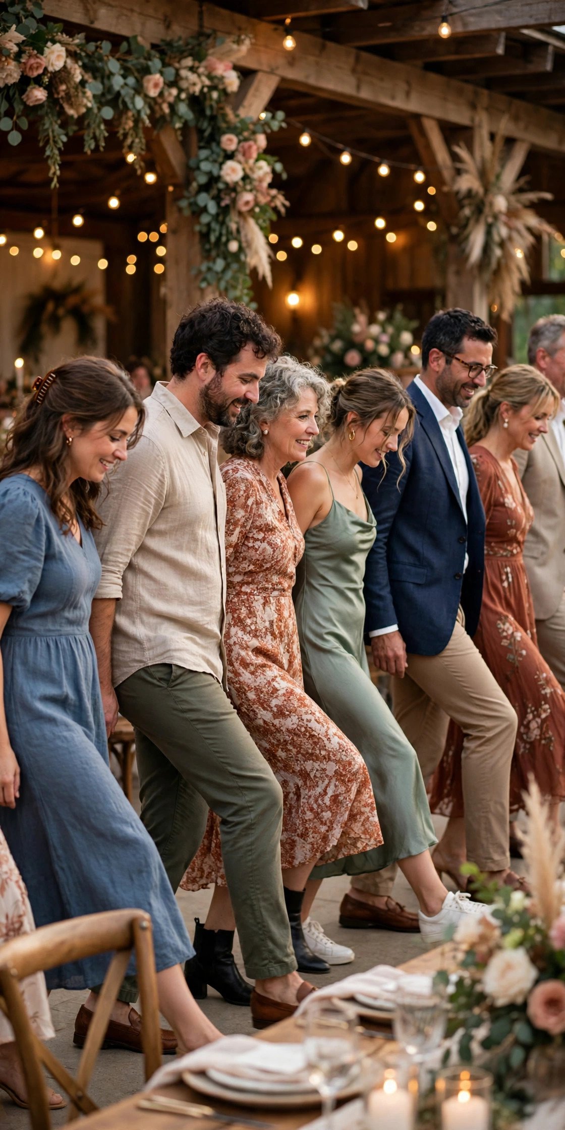 Wedding guests dancing to The Classic 18-Count Pattern at a reception