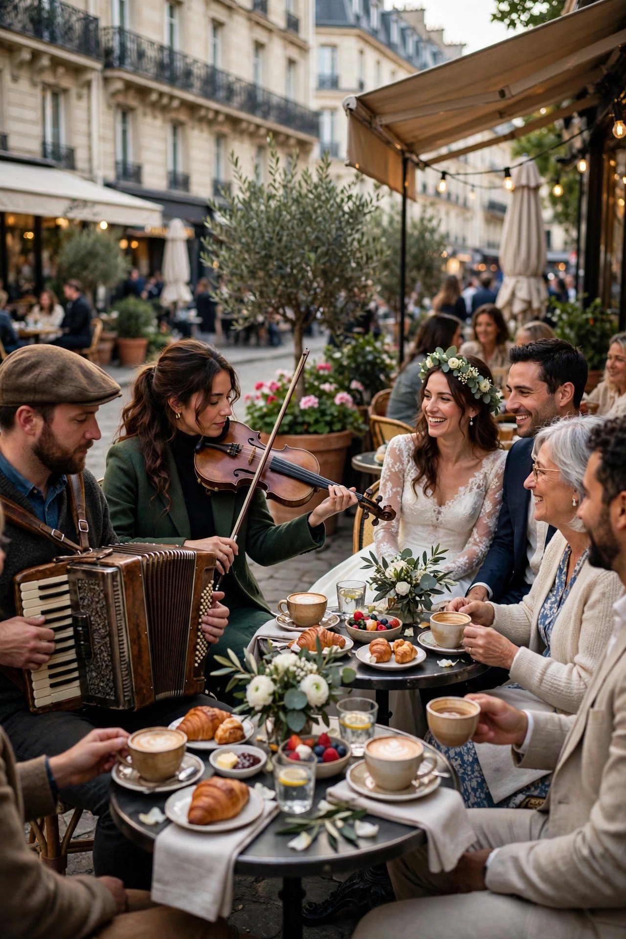La Vie En Rose — French Café Touch — wedding cocktail hour music inspiration at a 2027 wedding