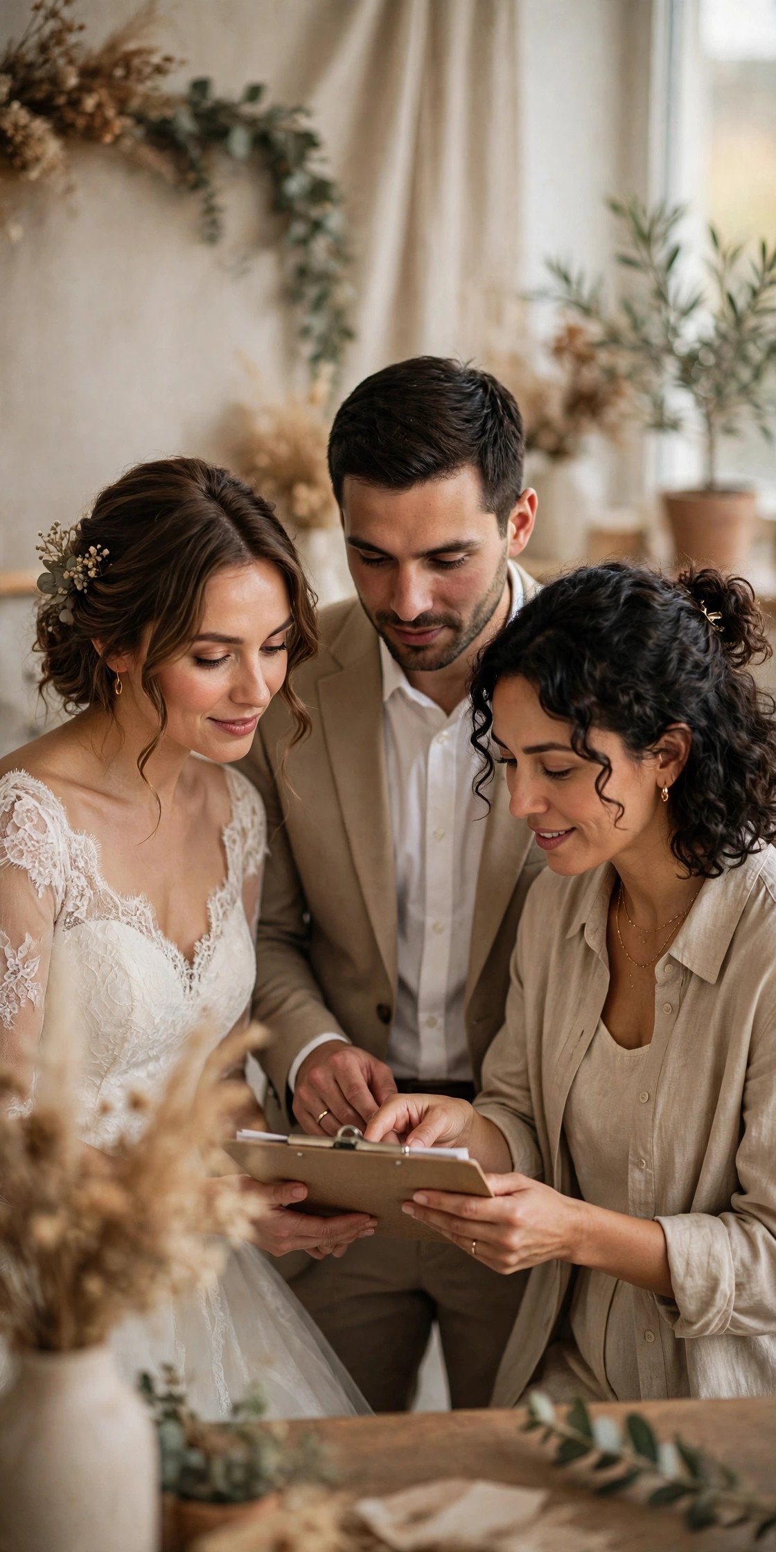 The Final Lesson Checklist — Couple taking a first wedding dance lesson in a bright studio
