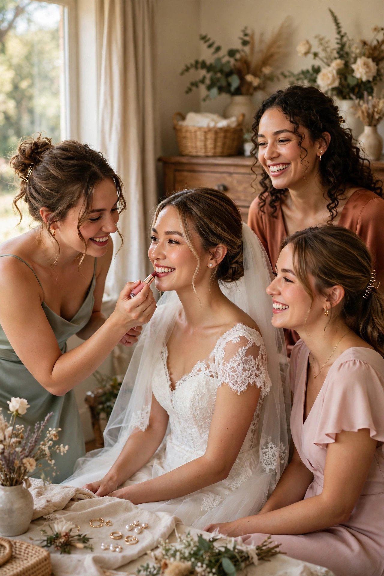 Joyful final touches before leaving