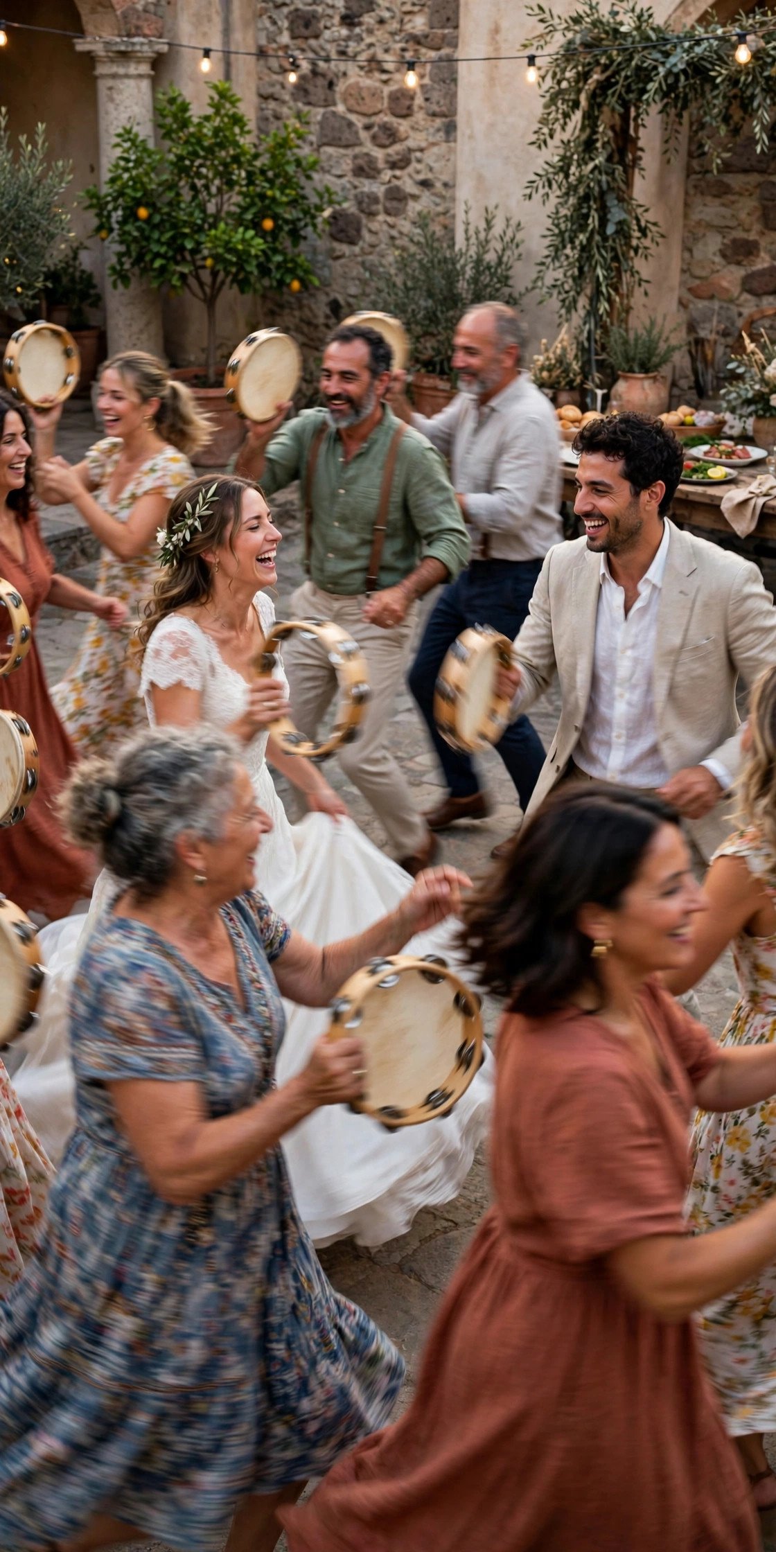Fast Sicilian tarantella circle