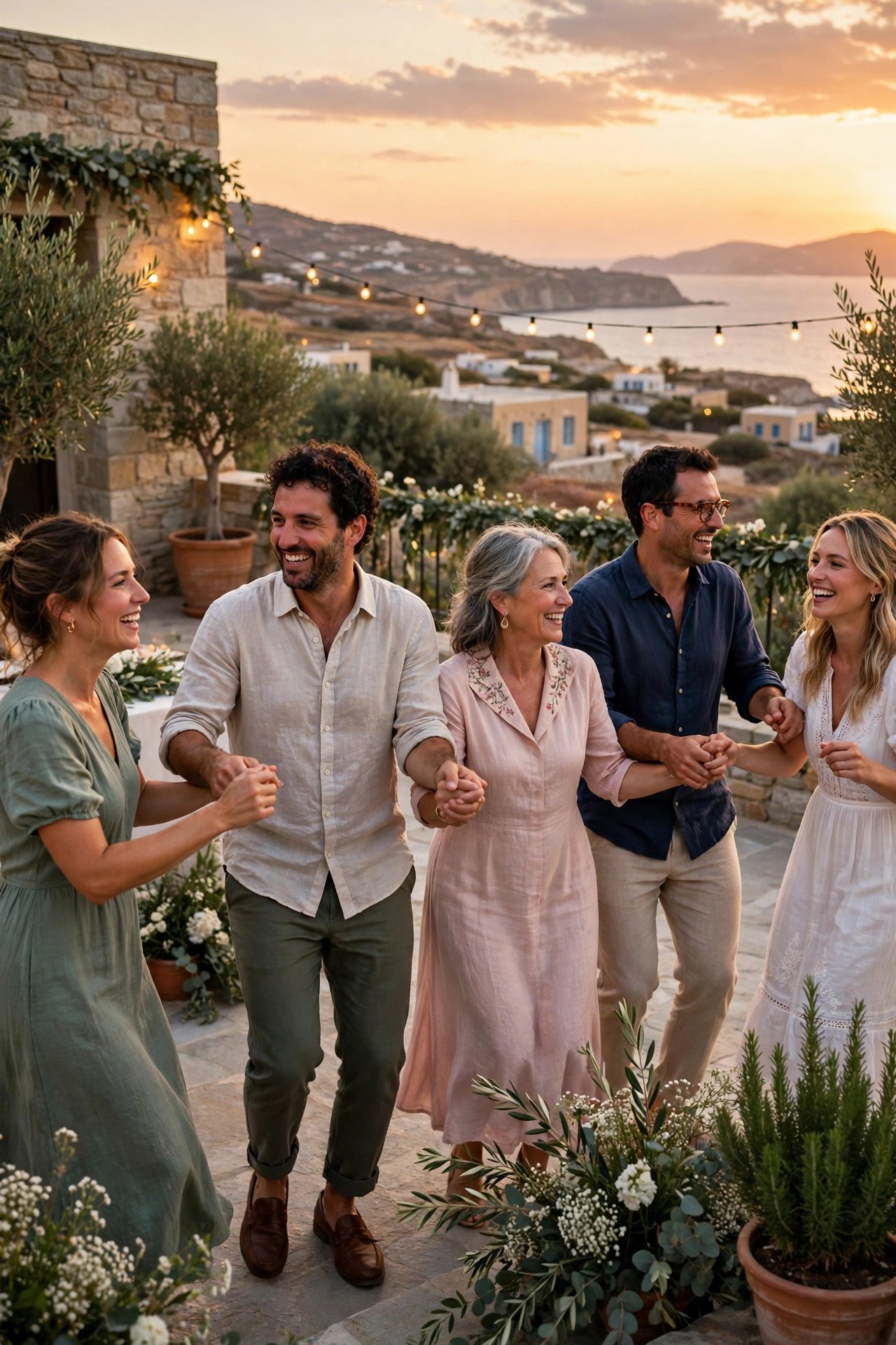 Easygoing Greek pop dancing