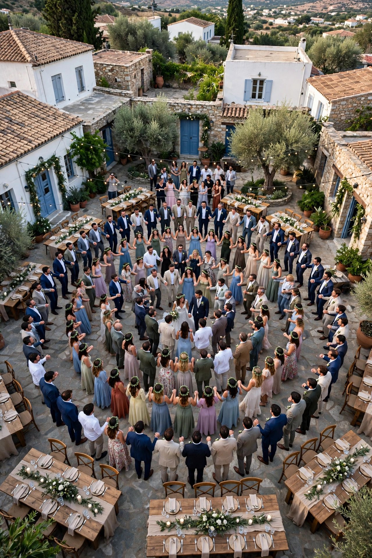 Entire reception in one giant dance circle