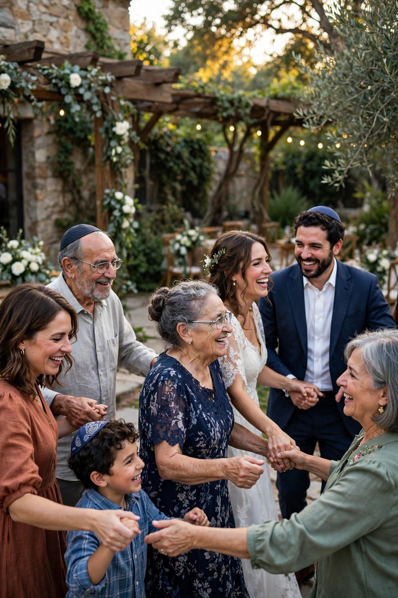 Wedding reception moment: david Melech Yisrael