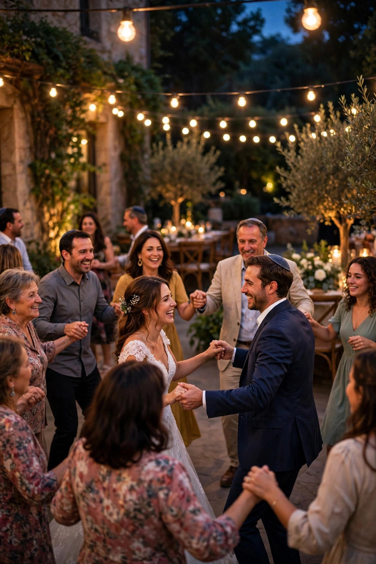 Wedding reception moment: erev Ba