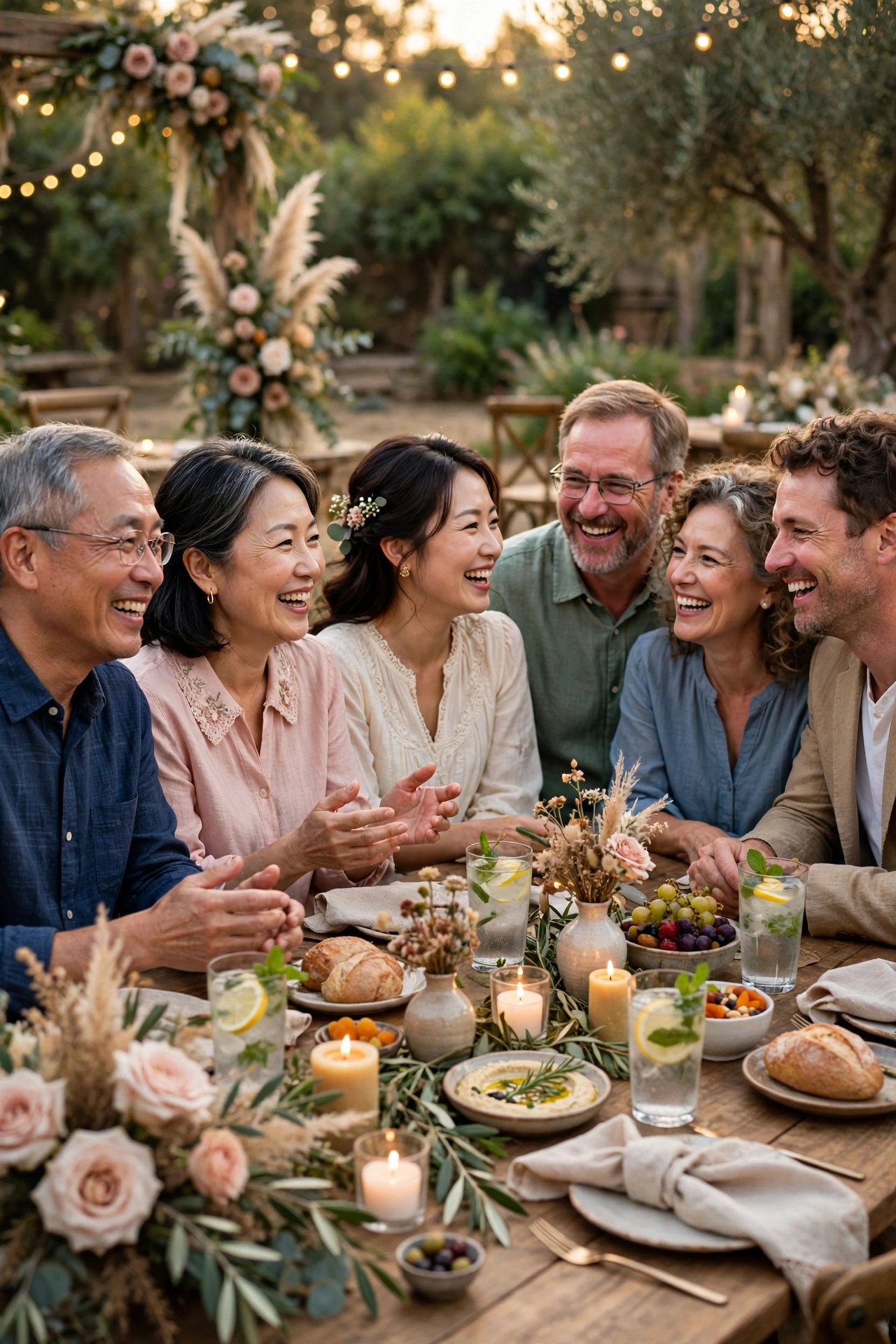 Wedding reception moment: ask Both Families First