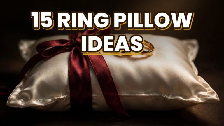 15 Ring Pillow Ideas (2027)