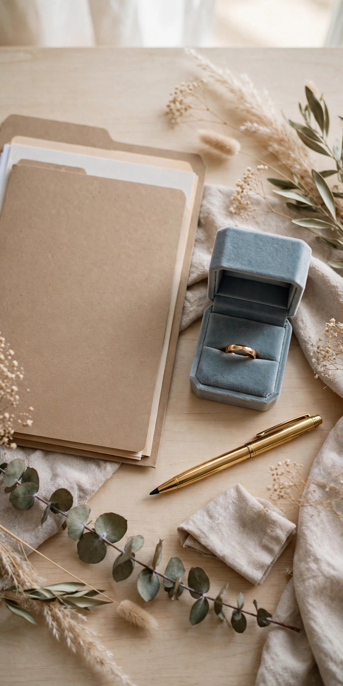 Keep All Paperwork Together — couple shopping for wedding rings at a jeweler