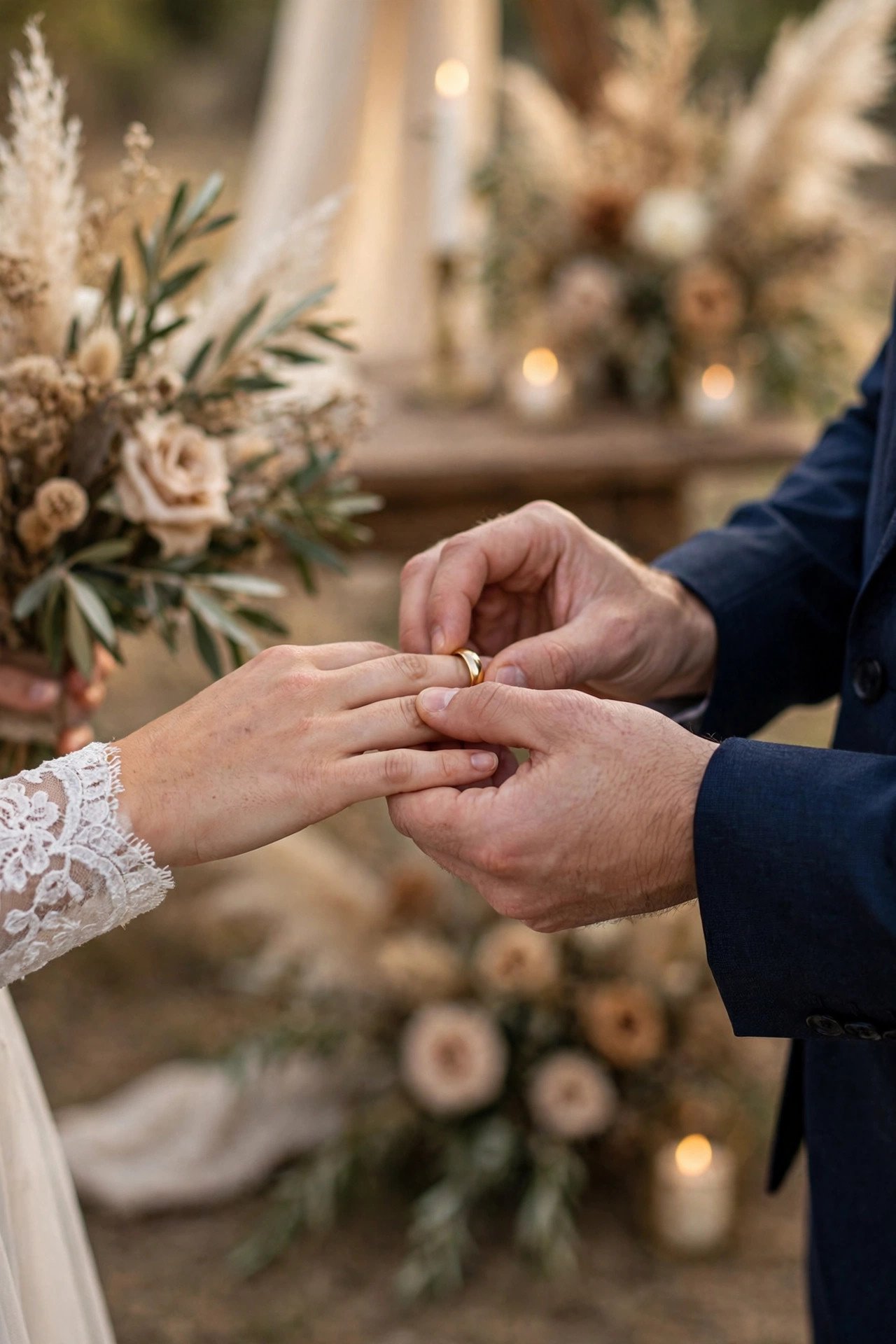 The Ceremony Exchange — engagement ring and wedding band compared side by side