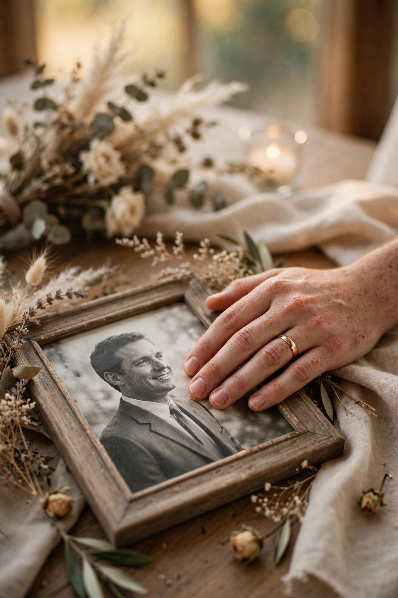 Wedding band moved to the right hand in remembrance
