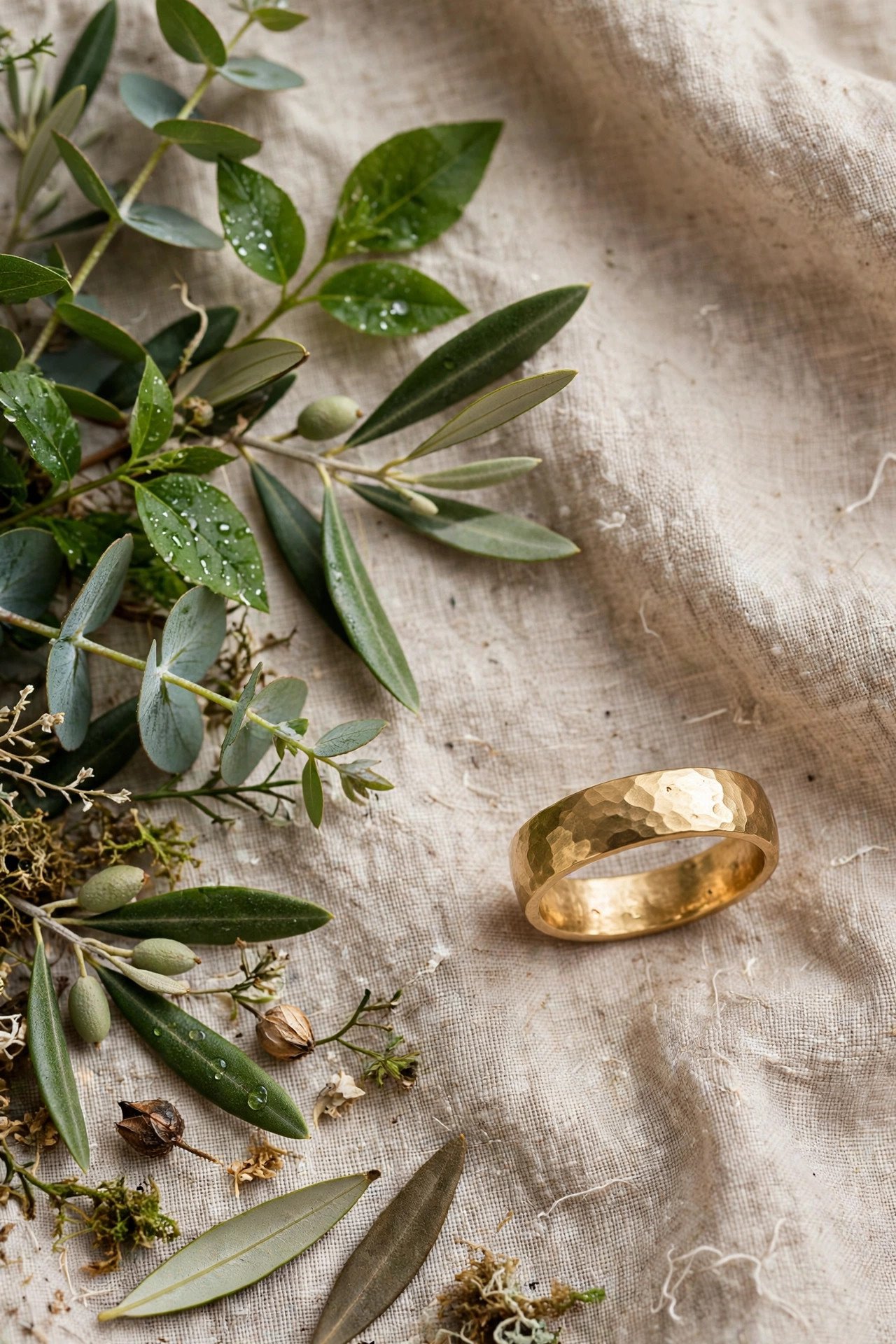 Affordable wedding band option Recycled Gold Band
