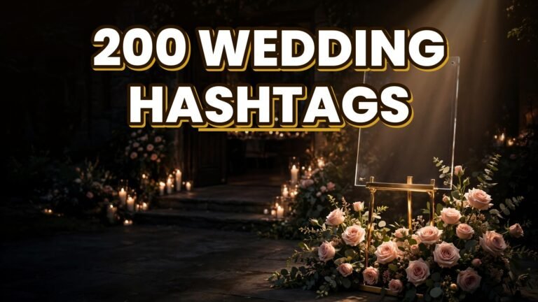 200 Wedding Hashtags (2027)