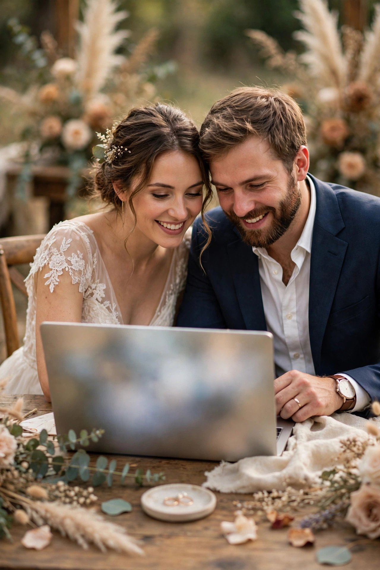 Wedding hashtag generator tool concept Hashtag for Two Surnames