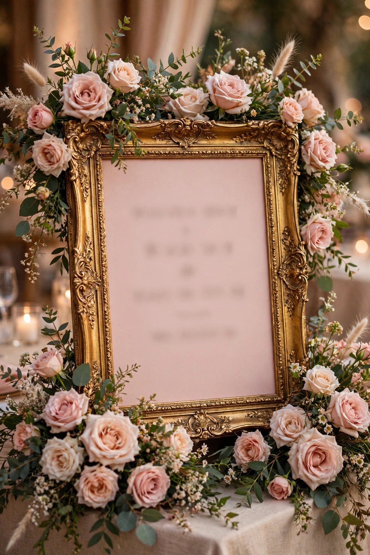 Wedding hashtag sign displaying BrownToBe