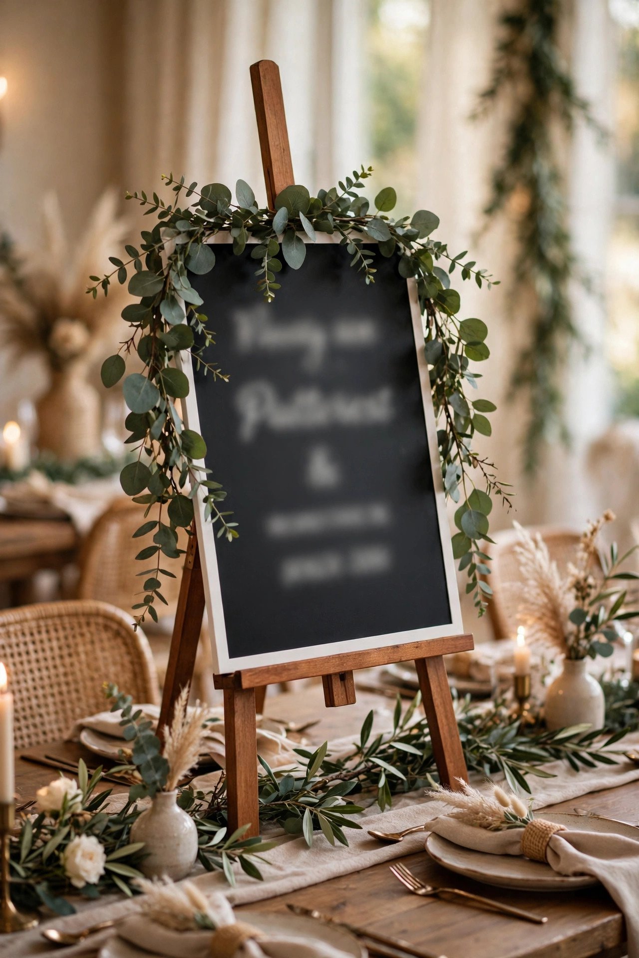 Wedding hashtag sign displaying TaylorToBe