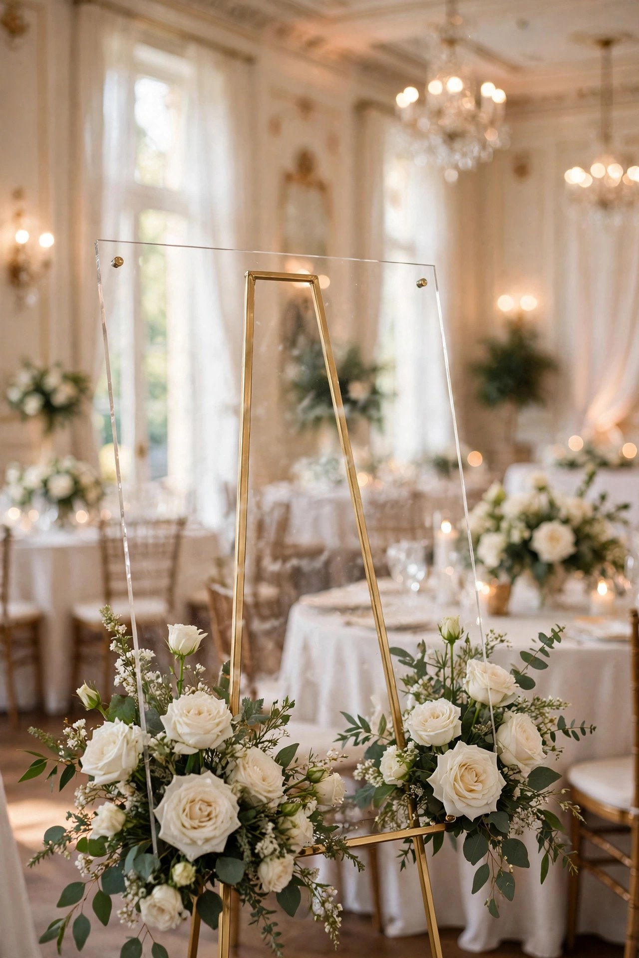 Wedding hashtag sign displaying WhiteToBe