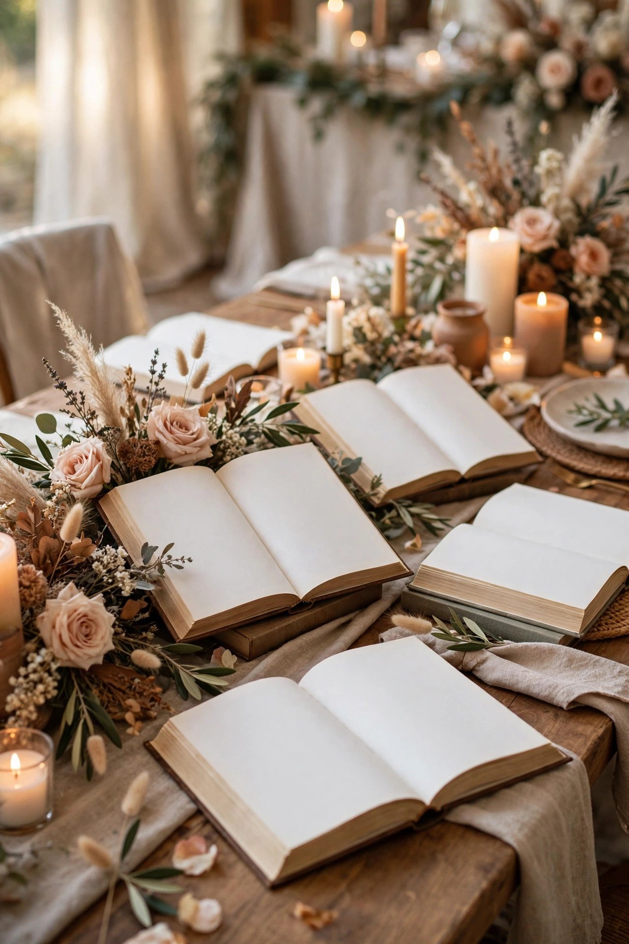 Wedding hashtag sign displaying TheSmithChapterBegins