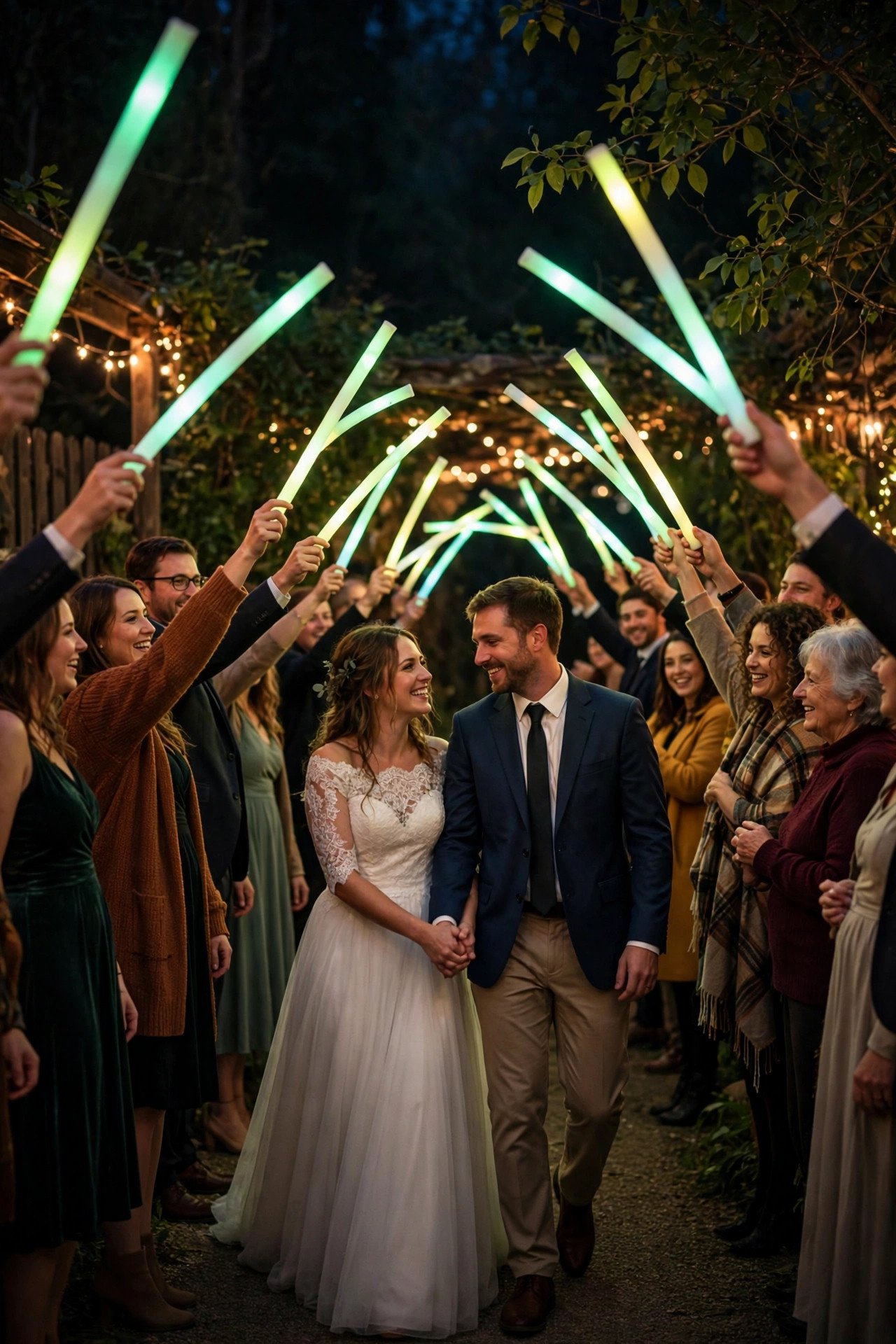 Wedding hashtag sign displaying TheMartinChapterBegins