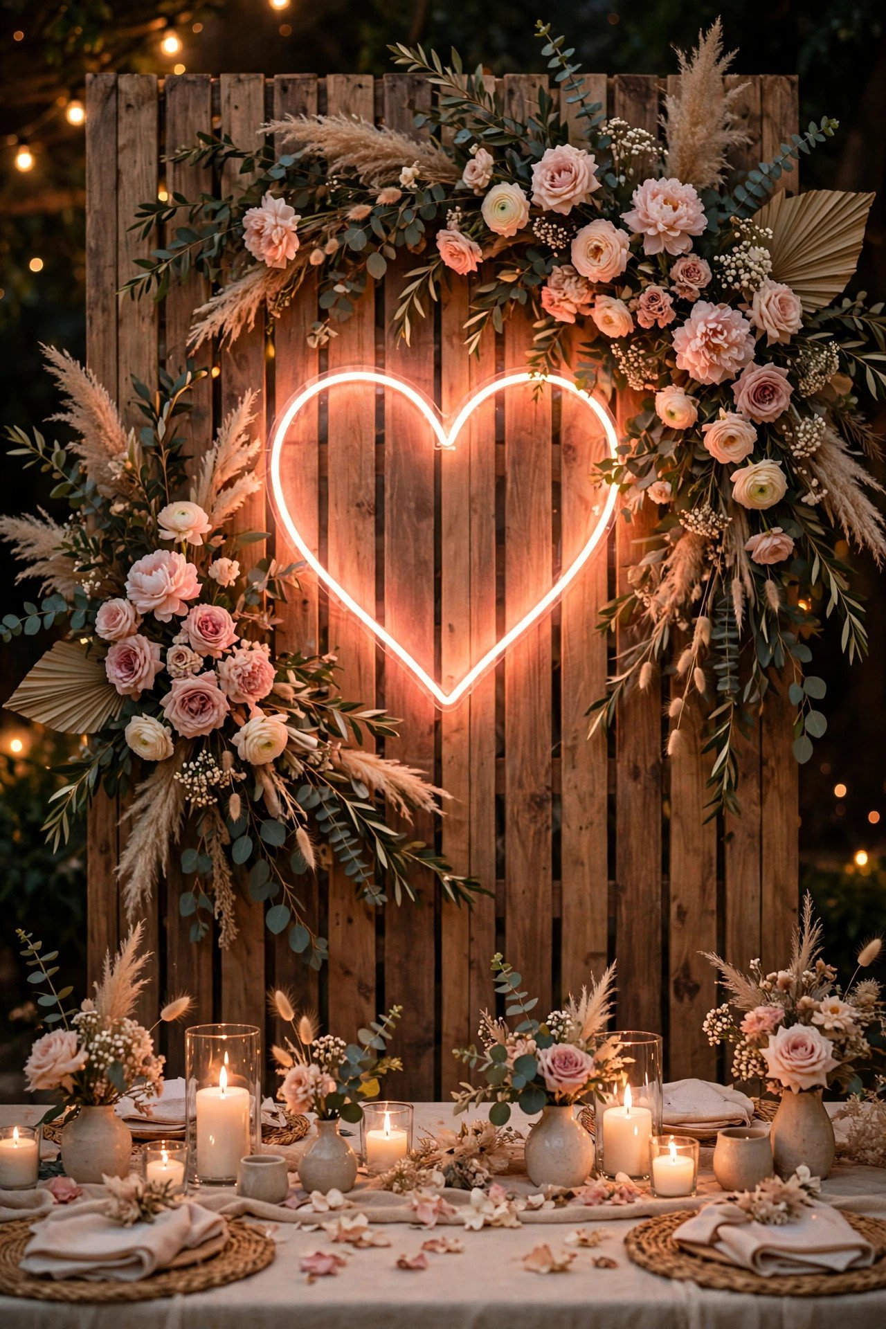 Wedding hashtag sign displaying WilsonAndCoForever