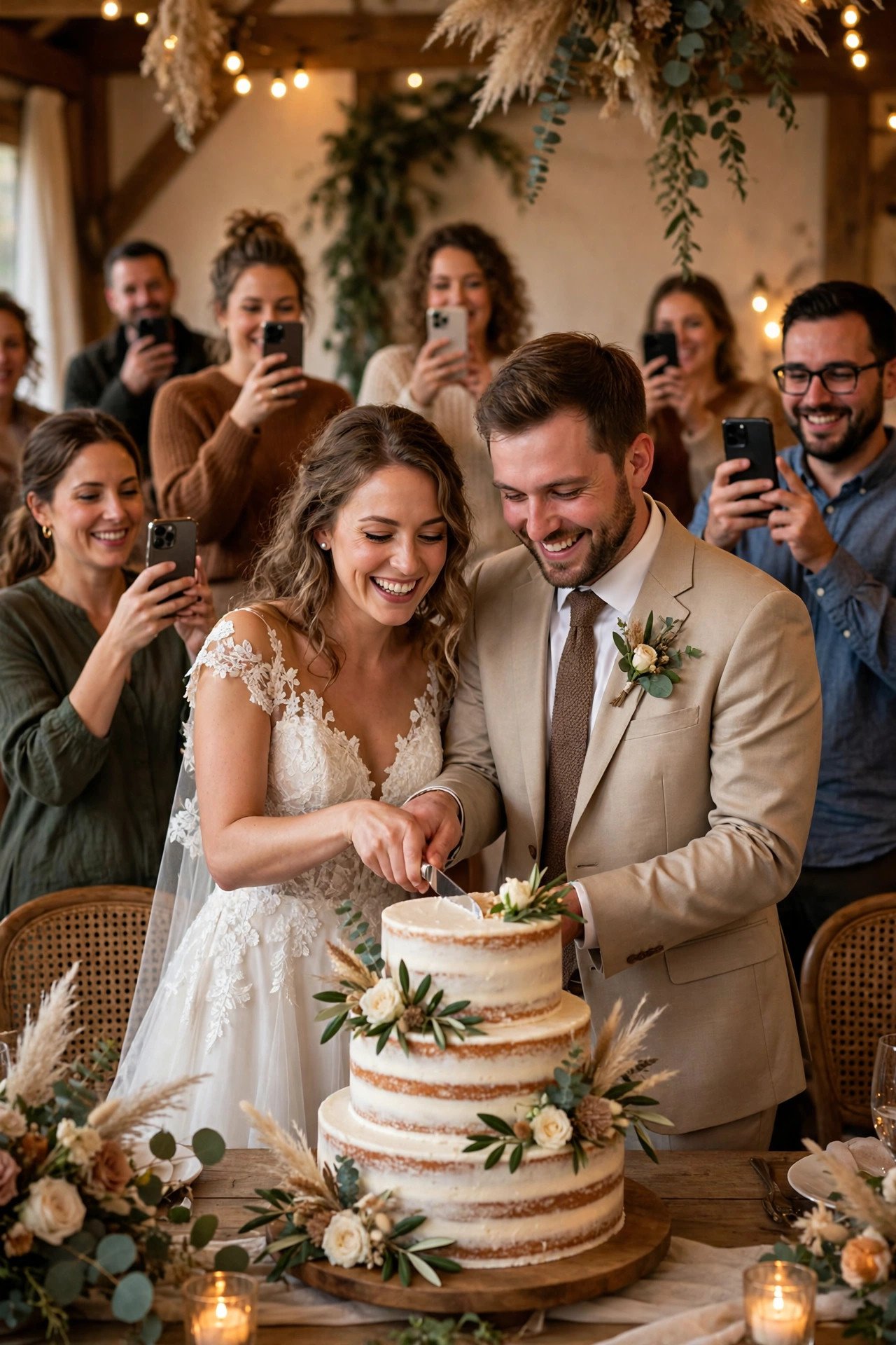 Wedding hashtag sign displaying JacksonAndCoForever