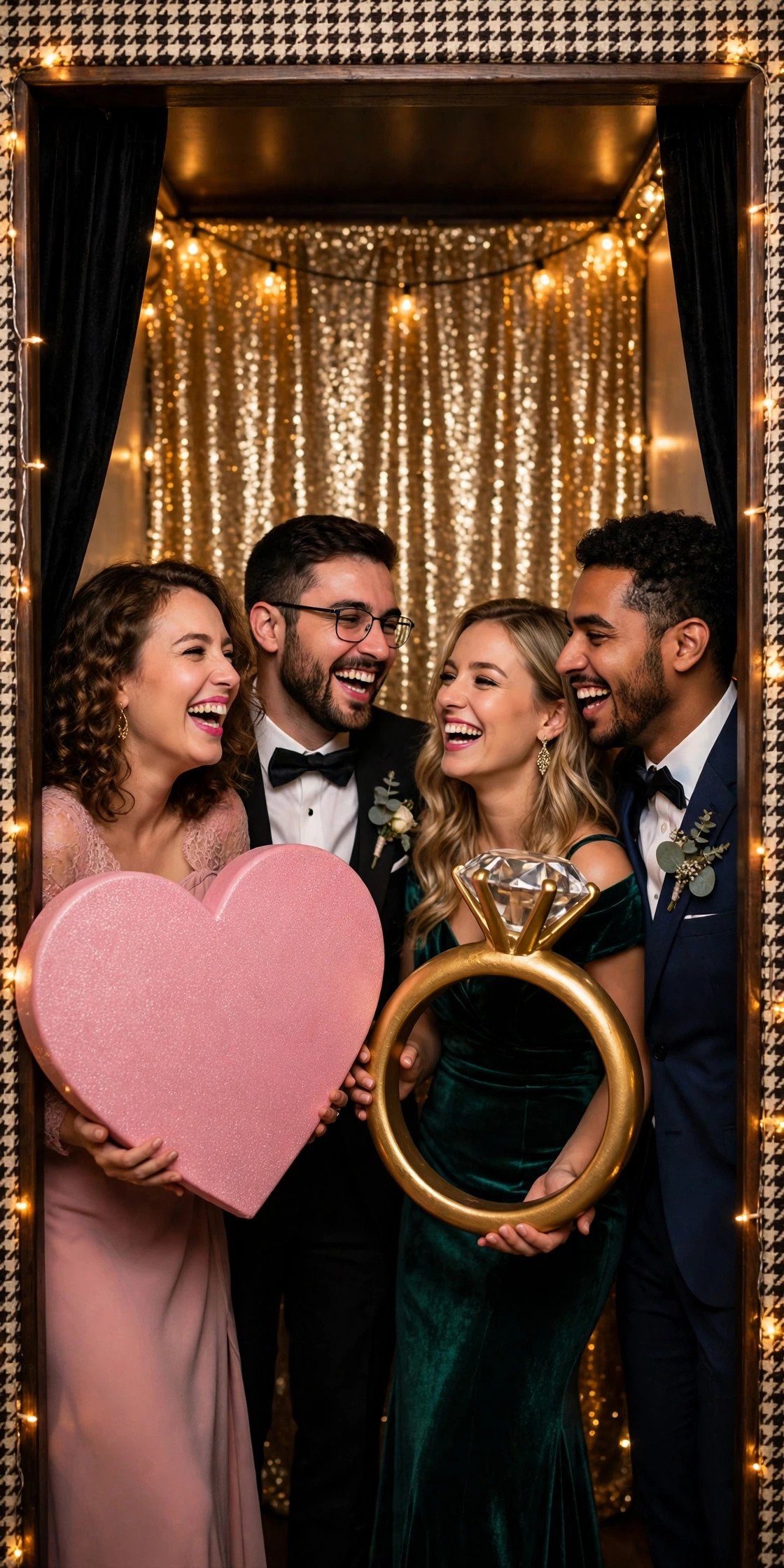 Wedding hashtag idea #MrAndMrsNelson shown on elegant reception signage