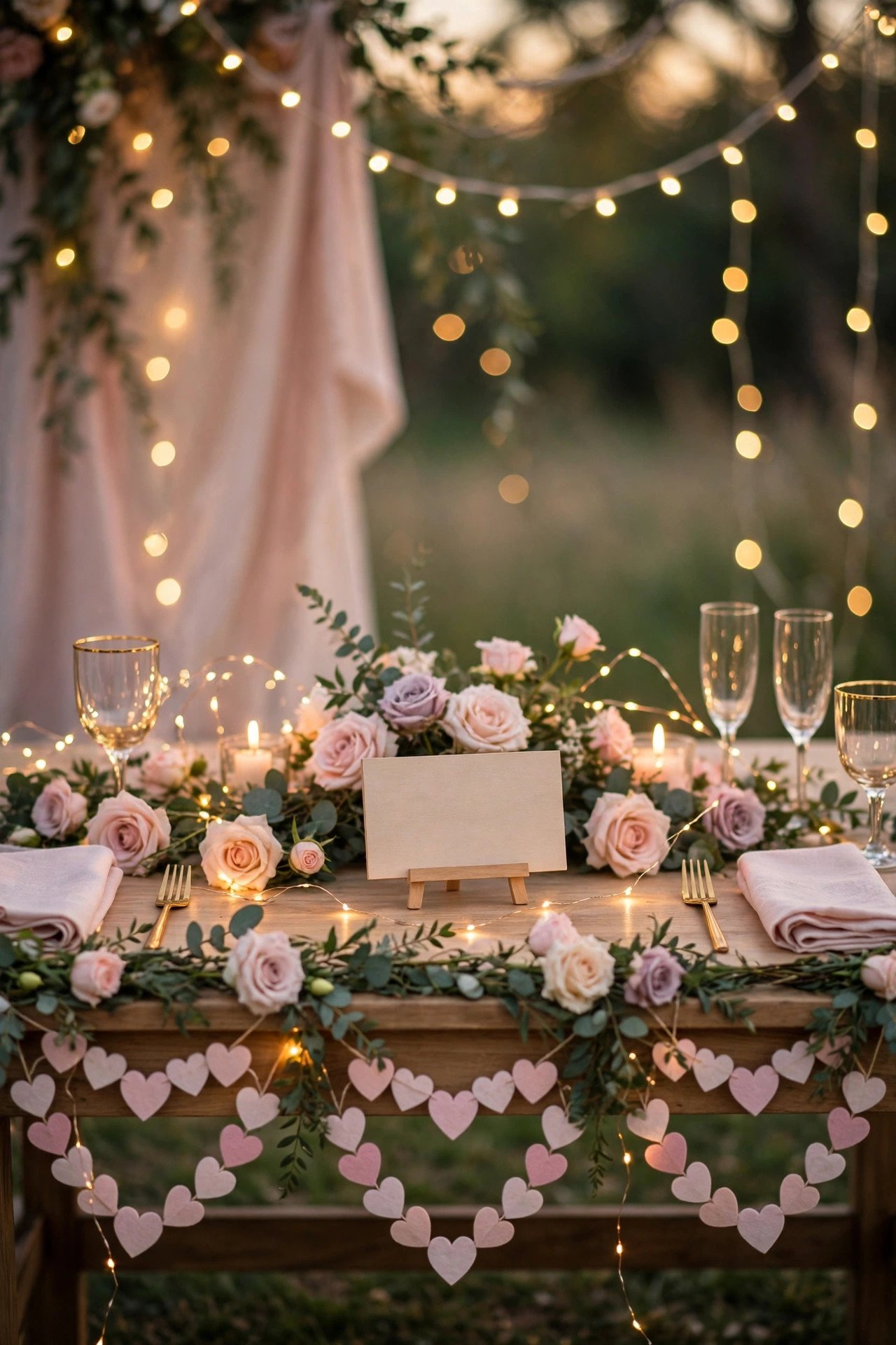 Wedding hashtag idea #TooCuteWalkers shown on elegant reception signage
