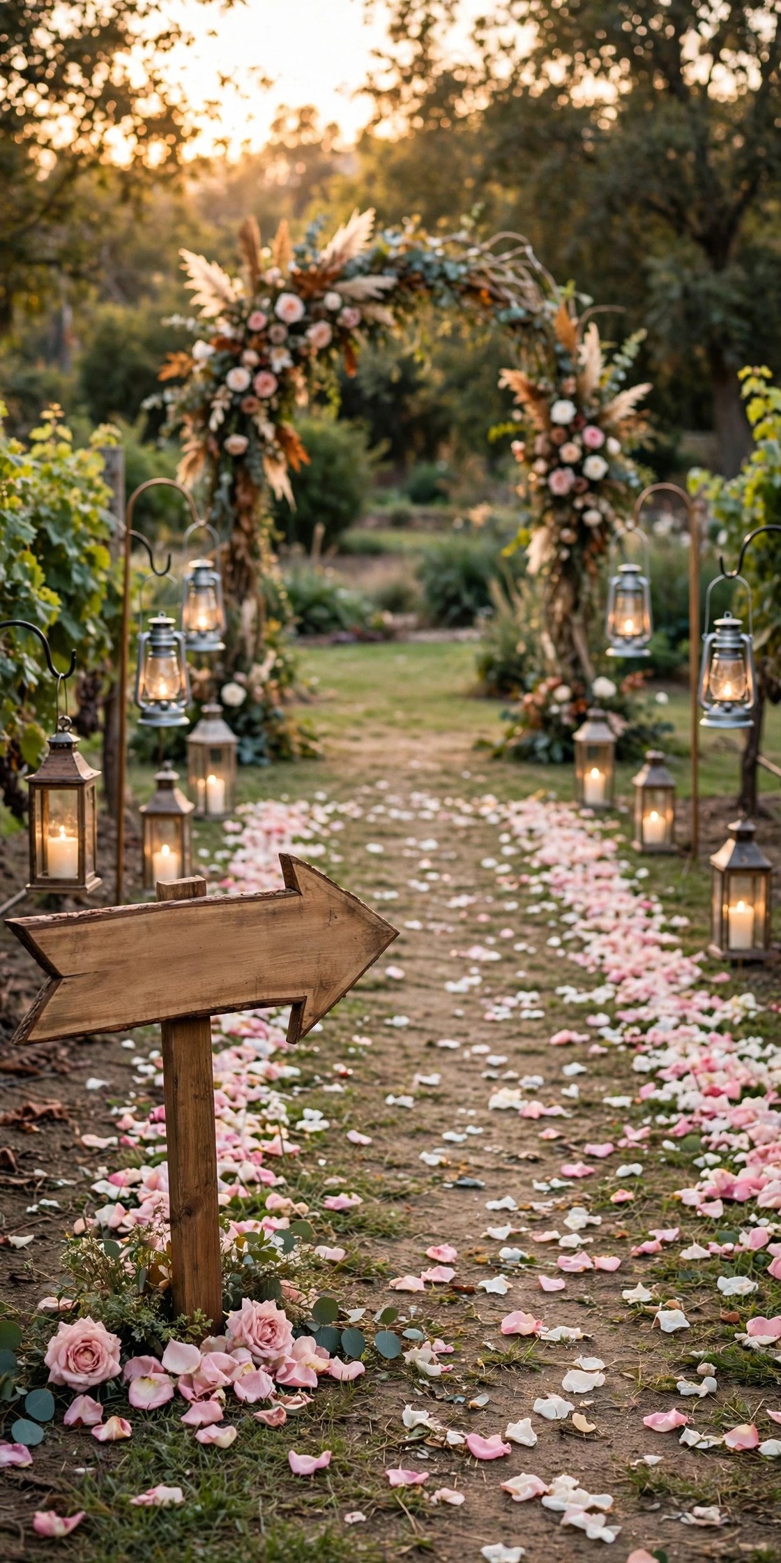 Wedding hashtag idea #KennedyAndAsherCuties shown on elegant reception signage