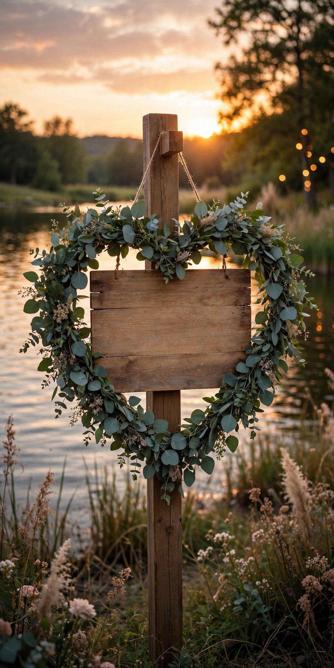 Wedding hashtag idea #LoveBugGarcias shown on elegant reception signage
