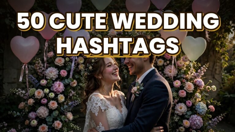 50 Cute Wedding Hashtags (2027)