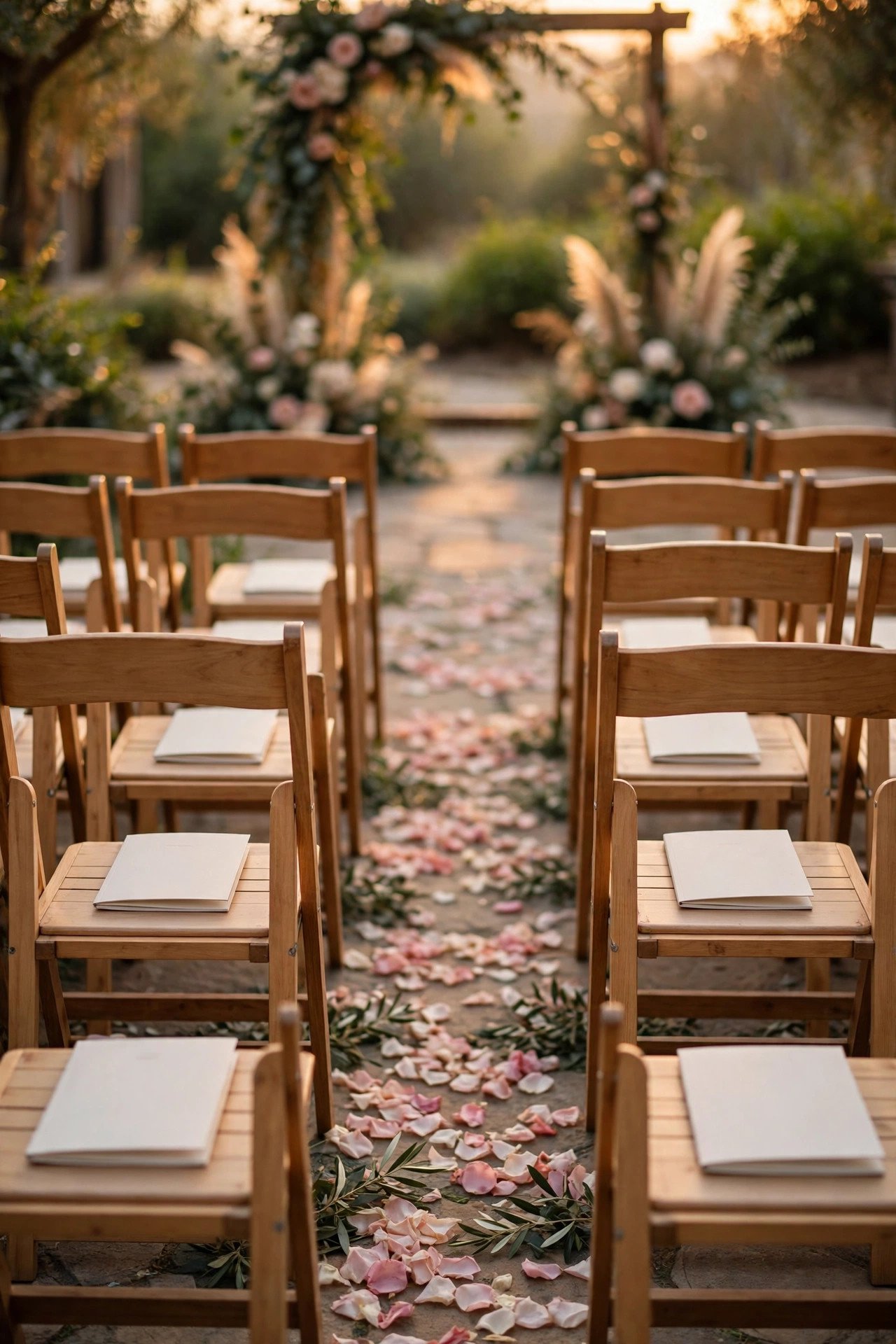Wedding hashtag idea Ceremony Program Hashtag Note shown on elegant reception signage
