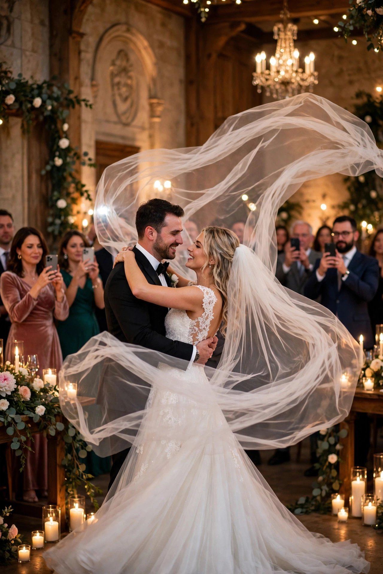 Wedding hashtag idea #AndersonEndlessLove shown on elegant reception signage