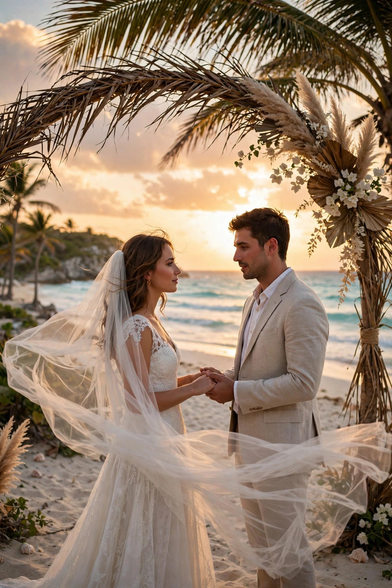 #TiedInTulum — vows with a sea breeze.