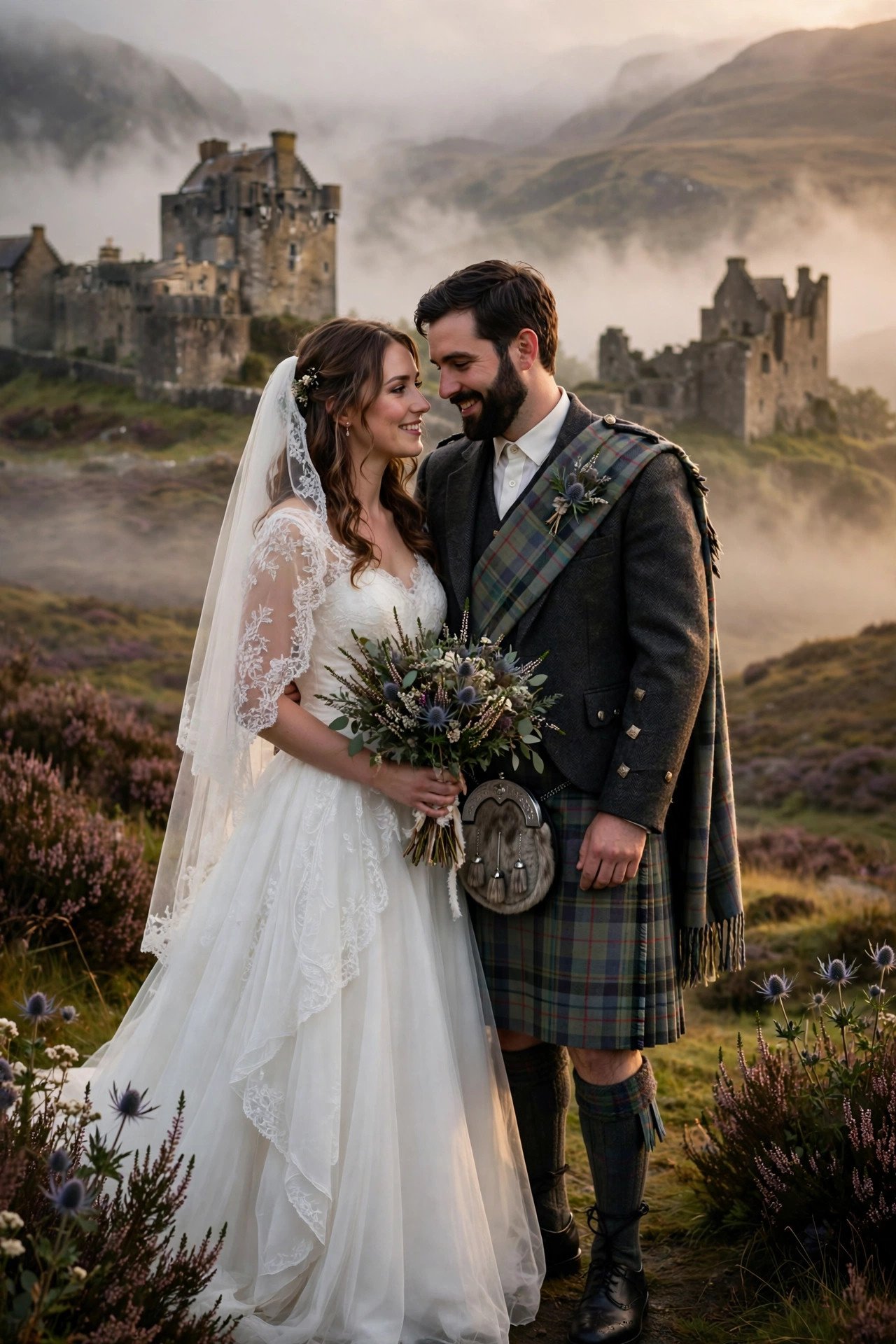 #ScotToBeMarried — got it, in tartan.