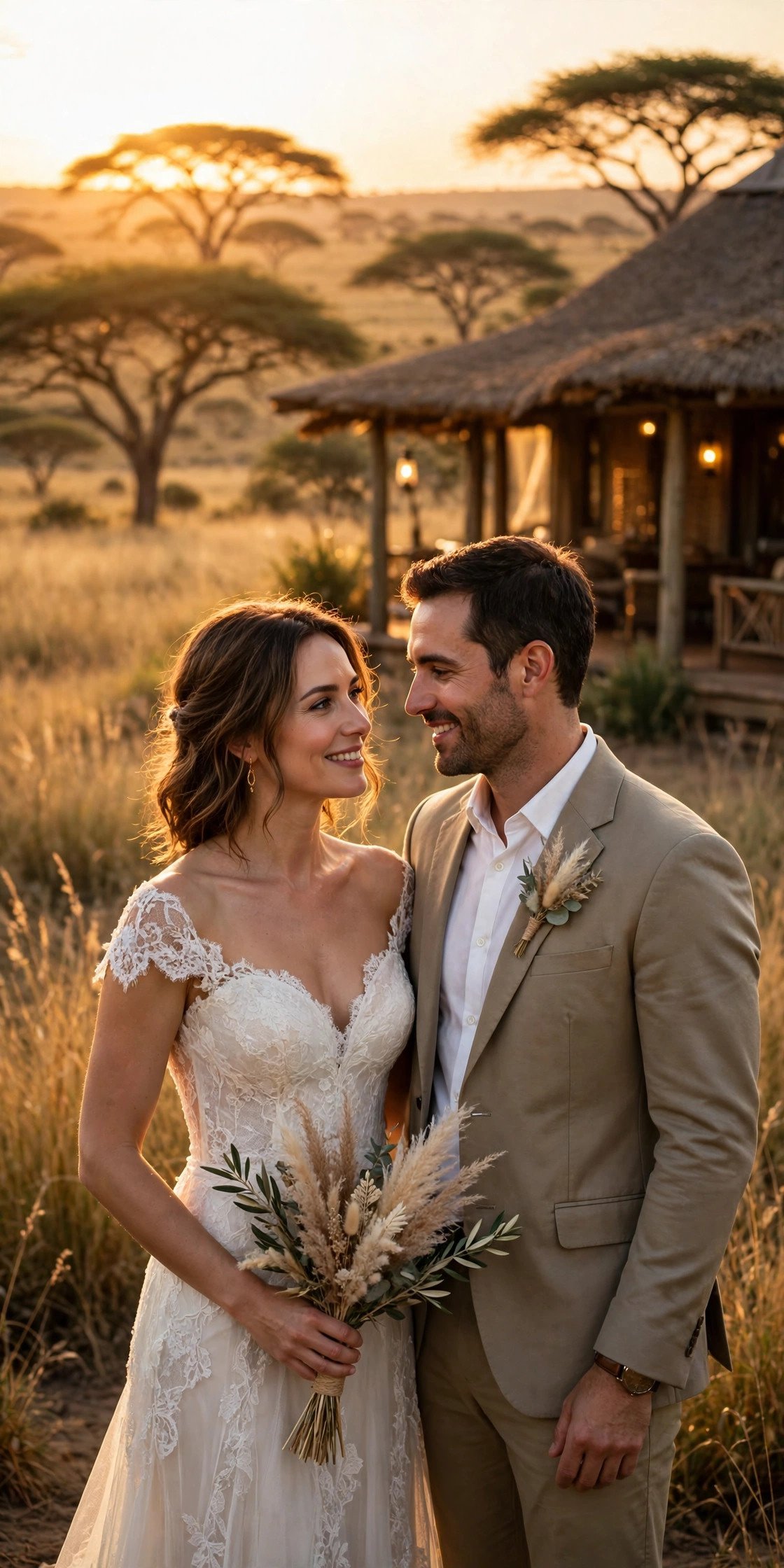 Safari so good — the Harts' wedding trip.