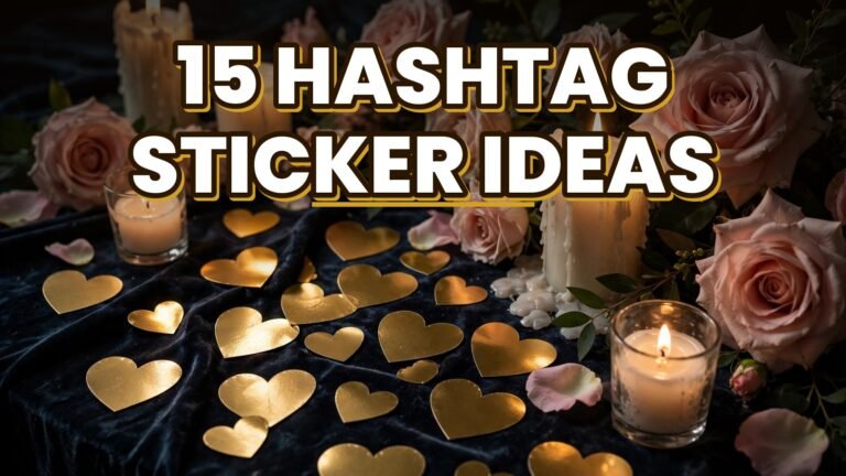 15 Hashtag Sticker Ideas (2027)