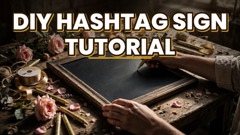 DIY Hashtag Sign Tutorial (2027)