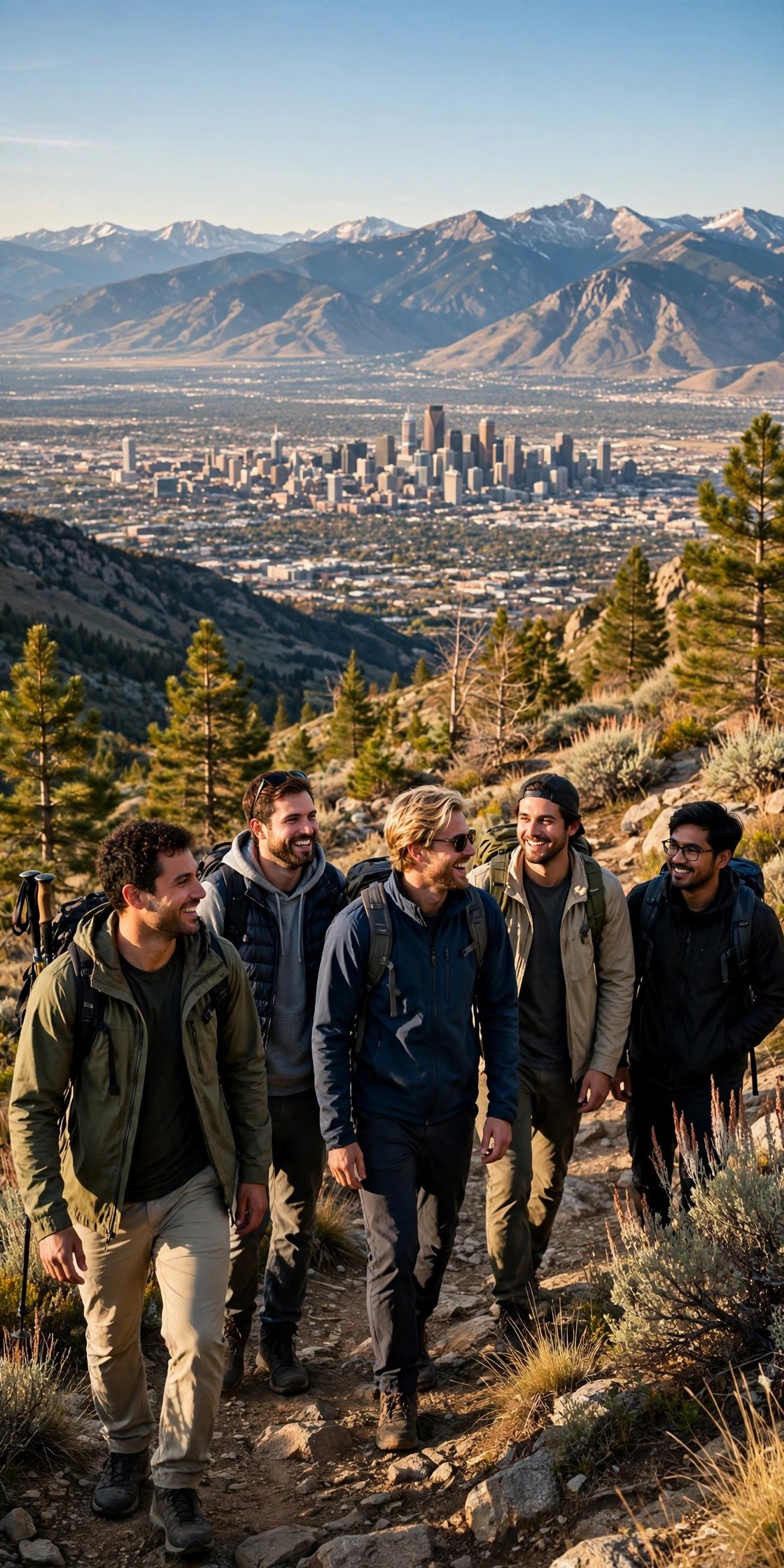 Bachelor party crew on a weekend getaway: Denver Mountain Weekend