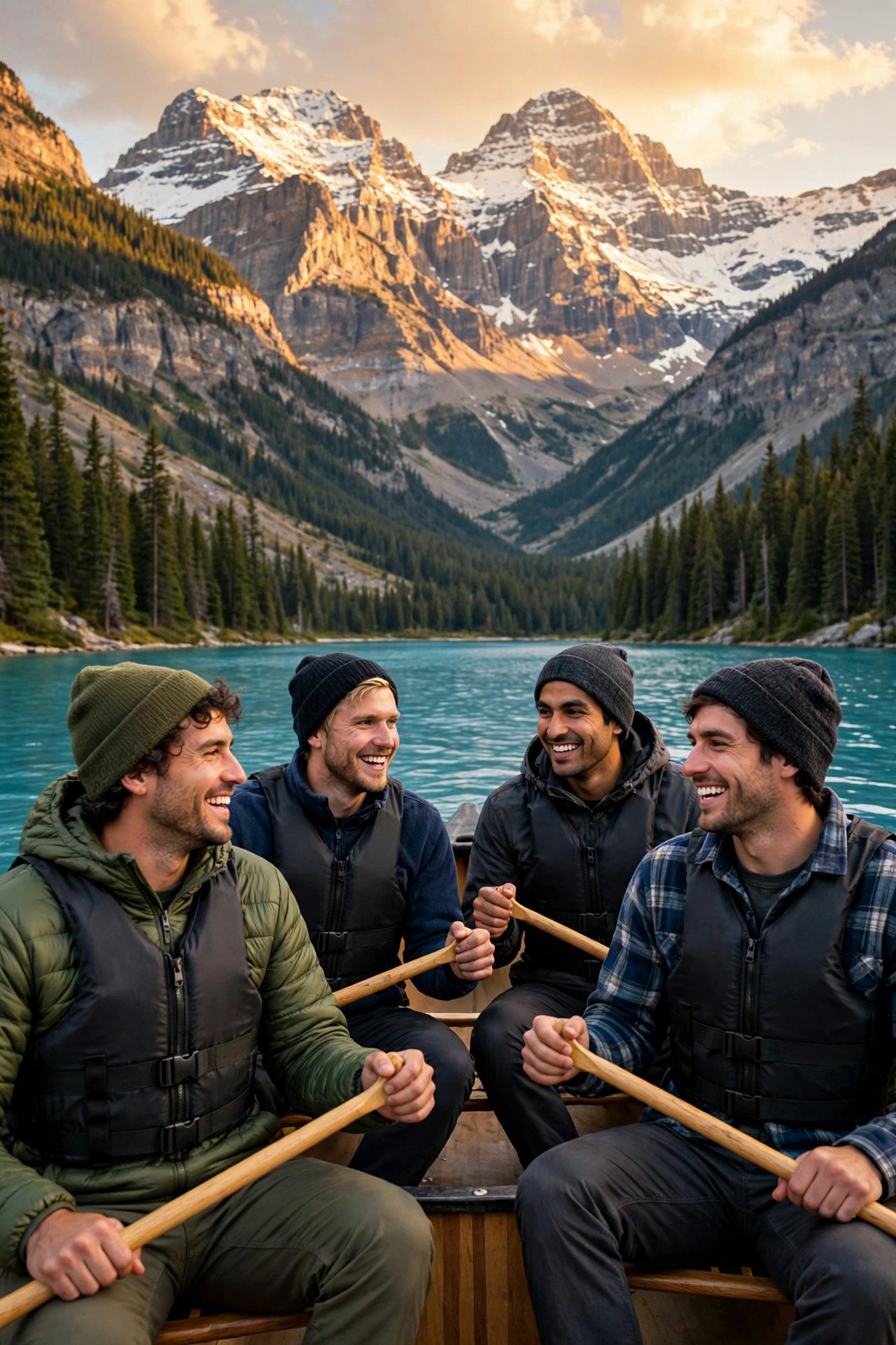 Bachelor party crew on a weekend getaway: Banff Adventure Weekend