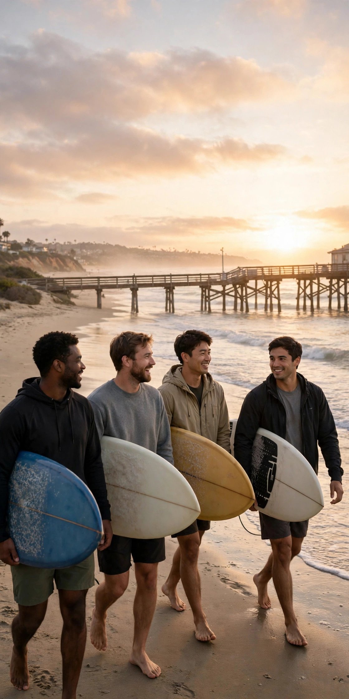 Bachelor party crew on a weekend getaway: San Diego Surf Weekend