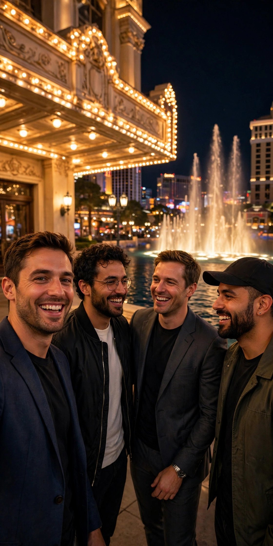 Bachelor party crew on a weekend getaway: Las Vegas Show Weekend
